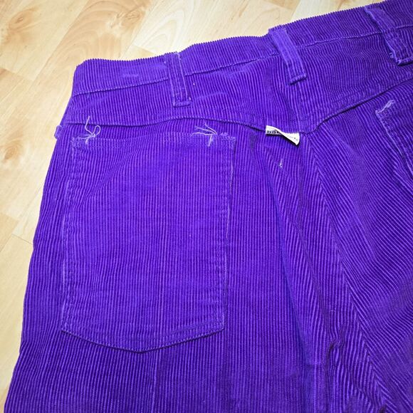 Vintage‎ Bare Kat Corduroy Purple Straight Leg Pants 30" Waist Rare - Picture 4 of 9
